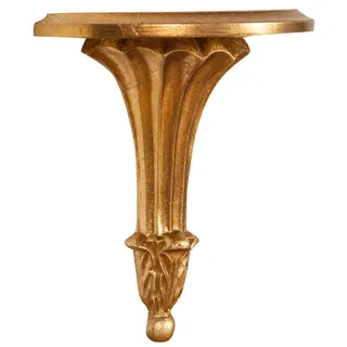 Biscottini Barockregal L 21,5 x T 11,5 x H 23,5 cm - Holzregal - Holzregal - Kinderzimmer - Badregale - Eckregal - Eckregal