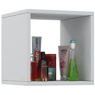 VCM Midischrank »Wandregal Badregal Hängeregal Wandboard Benos«, weiß