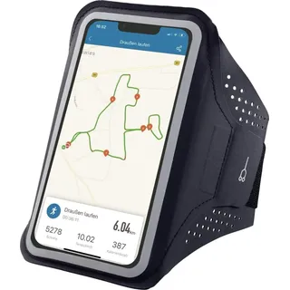 Hama Finest Sports schwarz Armband für Handys, wasserabweisend