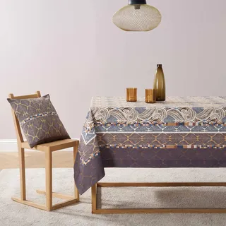 Bassetti Nairobi Tischdecke aus 100% Baumwolle, Panama-Gewebe in der Farbe Caffe M1, Maße: 140x170 cm - 9332386