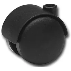 Doppel-Lenkrolle Kunststoff-Rad Feststeller 50 mm 50 kg schwarz