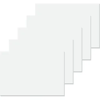 SIGEL HO300 5 Stück weiße Papier-Schreibtischunterlagen, Malblock, ca. DIN A2 - extra groß, 30 Blatt, 80 g, Schreibunterlage, vegan, aus nachhaltigem Papier