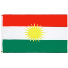 AZ FLAG Flagge Kurdistan 90x60cm - KURDEN Fahne 60 x 90 cm - flaggen Top Qualität