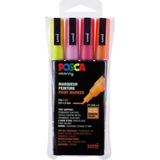 Uni-ball Marker POSCA PC-3M Glitter warme Farben 4er Set