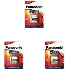 Panasonic CRP2 Foto Batterie Lithium, 1600 mAh,6V (Packung mit 3)