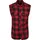 Ärmelloses Hemd Rot/Black 5XL