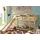 Spielbett Manuel 90 x 200 cm Kiefer massiv weiß beige
