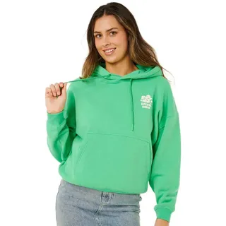 Rip Curl Surf Heritage Puff Print Kapuzenpullover - Green - S