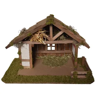 Alfred Kolbe Krippe »Krippenstall« für 10 cm Figuren, braun