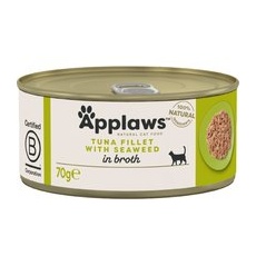 6x70g Ton & alge Adult Conserve în supă Applaws Hrană umedă pisici