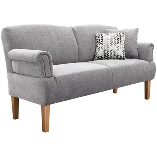 Sit & More Küchensofa , Hellgrau , Textil , Buche , massiv , 181x98x81 cm , Made in Eu , Typenauswahl, Fußauswahl, Stoffauswahl, Rücken echt , Küchen, Küchenmöbel, Küchensofas