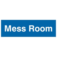 L31 Schild mit Aufschrift"Mess Room", 300 x 100 mm, 5 Stück