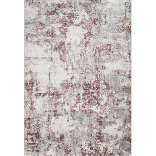 Novel Webteppich , Grau, Rosa, Silberfarben , Textil , Abstraktes , rechteckig , 67x140 cm , Oeko-Tex® Standard 100 , für Fußbodenheizung geeignet , Teppiche Und Böden, Teppiche, Webteppiche