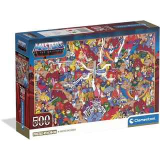 Clementoni Puzzle Impossible Masters of the Universe Movie für Erwachsene ab 14 Jahren | 500 Teile | Poster inklusive | Maße 70 x 50 cm | kompakte Box | Aktivität ohne Bildschirm | Geschenkidee