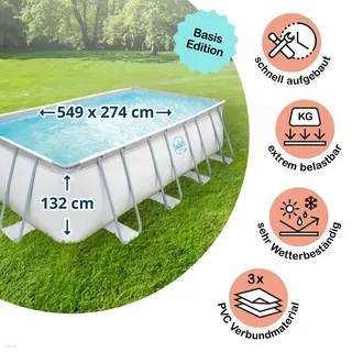 Polygroup Elite Frame Pool Set 549 x 274 x 132 cm