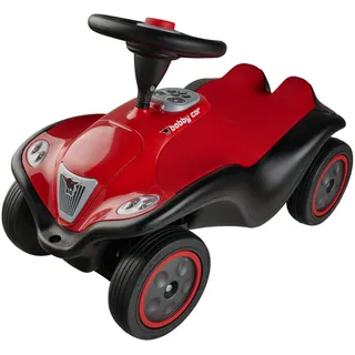 Big Bobby Car Next 2.0 (rot) - Rutschauto ab 1 Jahr mit LED-Licht, Stauraum, Sound-Lenkrad, Flüsterreifen und neuen Funktionen, Fahrzeug für Kinder von 1-5 Jahre (max. 50 kg)