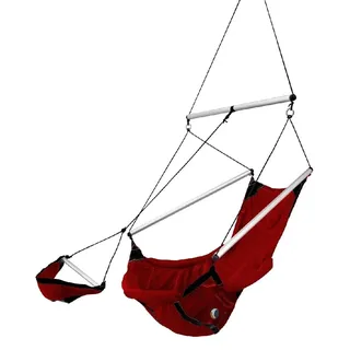 Ticket to the moon Moon Chair Hängesessel aus Fallschirmseide rot Hängestuhl - Rot