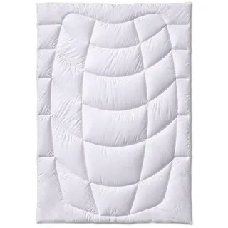 Kauffmann Ganzjahresdecke , Grauweiß , Textil , Füllung: Kaschmir , 155x220 cm , Oeko-Tex® Standard 100 , für Hausstauballergiker geeignet, temperaturausgleichend, atmungsaktiv, sehr leicht , Heimtextilien, Kopfpolster & Bettdecken, Bettdecken, Ganzjahresdecken
