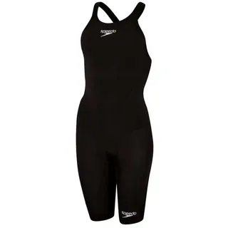 Speedo Fastskin Lzr Ignite Kneeskin Offener Rücken Wettkampfbadeanzug - Black - UK 18