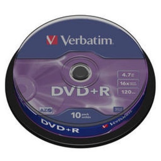 Verbatim DVD+R 4.7GB 16x 10er Spindel