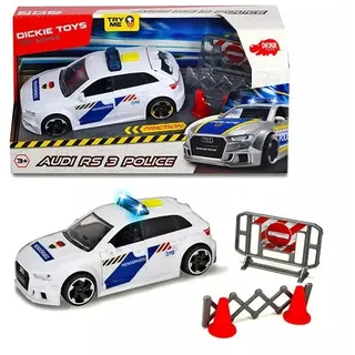 Audi RS3 Polizeiauto Spielzeug, Dickie - 15 cm