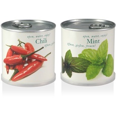 MacFlowers Blumen in der Dose Geschenk Set - Chili - Minze