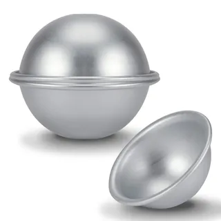 Cocoarm Halbkugel-Kuchenform, Kugelkuchenform Halbkreisform Aluminium Chiffon Kuchenform Hemisphäre Kuchen Pfanne Bikini Kuchen Nachtisch Pudding Backform 10cm