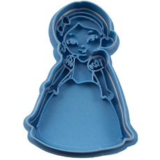 Cuticuter Schneewittchen Chibi Prinzessin Ausstechform, Blau, 8 x 7 x 1.5 cm