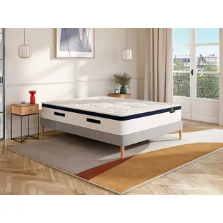 Taschenfederkernmatratze Memory Schaum - 180 x 200 cm - Hybridmatratze - 7 Zonen - Härtegrad 3 - Stärke 30 cm - MARQUIS von PALACIO