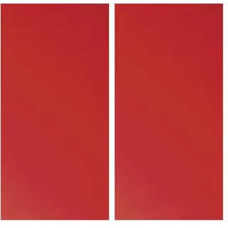Rayher 3103717 Verzierwachs, hochrot, 2 Verzierwachsplatten 20 x 10 cm, Wachsfolie zum Kerzen verzieren, Kerzenwachs, Wachsfolie, Hellrot (Packung mit 2)