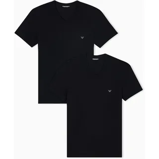 Emporio Armani Herren Core Logoband 2-Pack T-Shirt T-Shirt mit V-Ausschnitt, 2er-Pack (2er Pack)