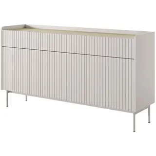 Selsey Liwelo Sideboard mit 3 Schubladen Greige 153 cm