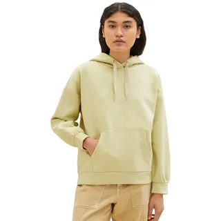 Tom Tailor Denim Damen Basic Hoodie, 32256 - Dusty Pear Green, XL