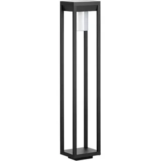 EGLO Außenleuchte Aluminium, Kunststoff 15 lm Solar mit Bewegungsmelder schwarz