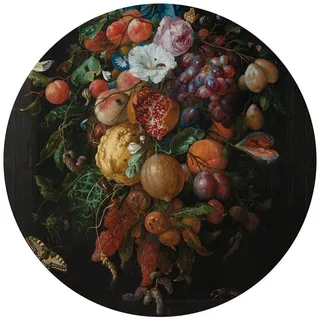 Art for the Home Wandaufkleber Liebendes Obst 70 , Multicolor , Kunststoff , Baum/Pflanze/Natur , Rund , 70x1x0.1 cm , FSC Mix , Tapeten & Wandverkleidungen, Wandtattoos & Sticker