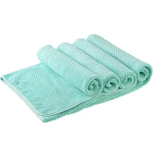 OTTO home Handtücher "Parris, diverse Größen, ideal als Sporthandtuch, Reisehandtuch" sehr leicht, kompakt, schnelltrocknend, Mikrofaser, mit Waffelmuster, türkis