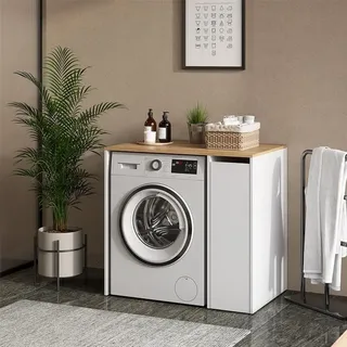 Vicco Viktor, 93.6 x 88.2 cm mit Fächern und Tür, Zubehör Waschen - Trocknen