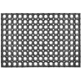Astra Fussmatte AUßEN Quadro Light , Schwarz , Textil , 40x60 cm , Teppiche und Böden, Schmutzfangmatten, Fußmatten