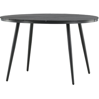 Venture Home Break-Dining Round-Black Alu/Aintwood-120ø Table, 120