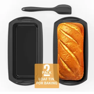 Ankway Brotbackform Set mit 2 Silikonformen 28 x 14,3 x 6,3 cm