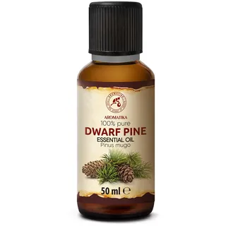 Ätherisches Latschenkiefernöl 50 ml - Pinus Mugo - Reines Ätherisches Öl - für Diffusers und Duftlampen - Saunaduft - Aromakerze - Frischer Duft - Lufterfrischer - Aromatherapie
