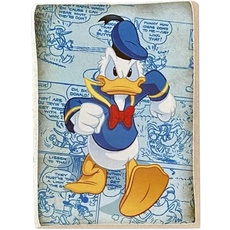KUSTOM ART Magnet (Magnet) Serie Disney Figuren Donald Duck Vintage-Stil Kollektion Druck auf Holz 10 x 6 cm
