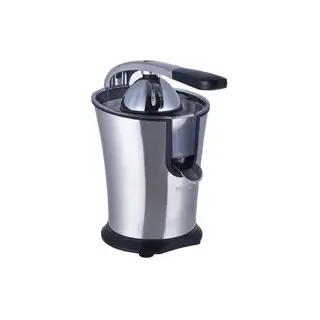 PRIXTON Elektrische Orangenpresse Juicer XP1 | 160 W, Fassungsvermögen 800 ml, Edelstahl - Grau