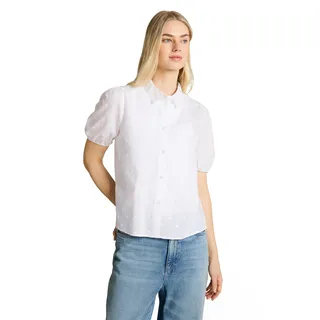 TOM TAILOR Denim Damen Kurzarm-Baumwollhemd