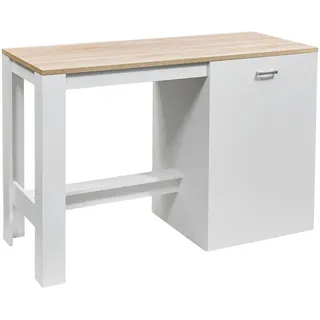 Mid.you Kücheninsel , Weiß, Sonoma Eiche , Kunststoff , nur wie online abgebildet bestellbar , 138x91x56 cm , Küchen, Küchenzeilen & Küchenblöcke, Küchenzeilen