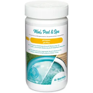 BAYROL Mini Pool&Spa pH-Heber 1kg - pH-Plus Granulat für Planschbecken, Whirlpool, Aufstellpool. Enthält Messlöffel, Weiß