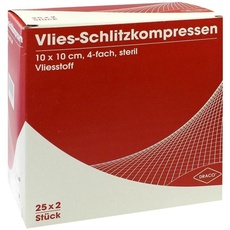 Bild Schlitzkompressen Vlies 10x10cm 4fach steril