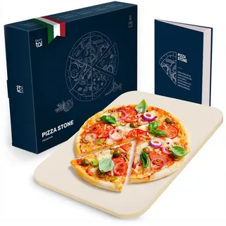 Blumtal Pizzastein 38 x 30 cm Cordierit Beige/Braun