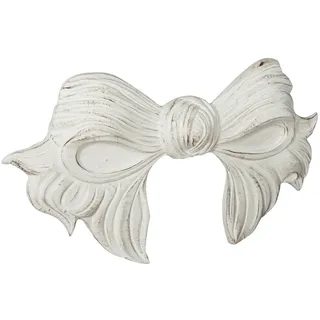 Biscottini Deko-Haus aus Holz L 87 x T 7 x H 50 cm Made in Italy – Wanddekoration und Weihnachtsdekoration – Schleifen zum Aufhängen Shabby