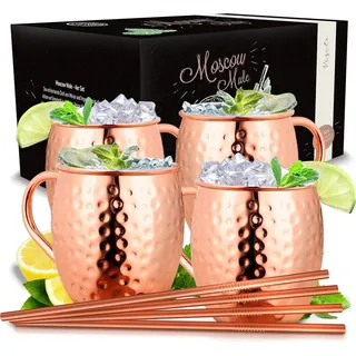 Vezato Moscow-Mule-Becher 0,5 l Gold 4 St.